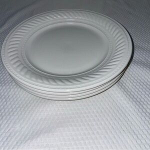 Gibson Imperial Braid 7.75” Salad/Dessert Plates. Set of 4.